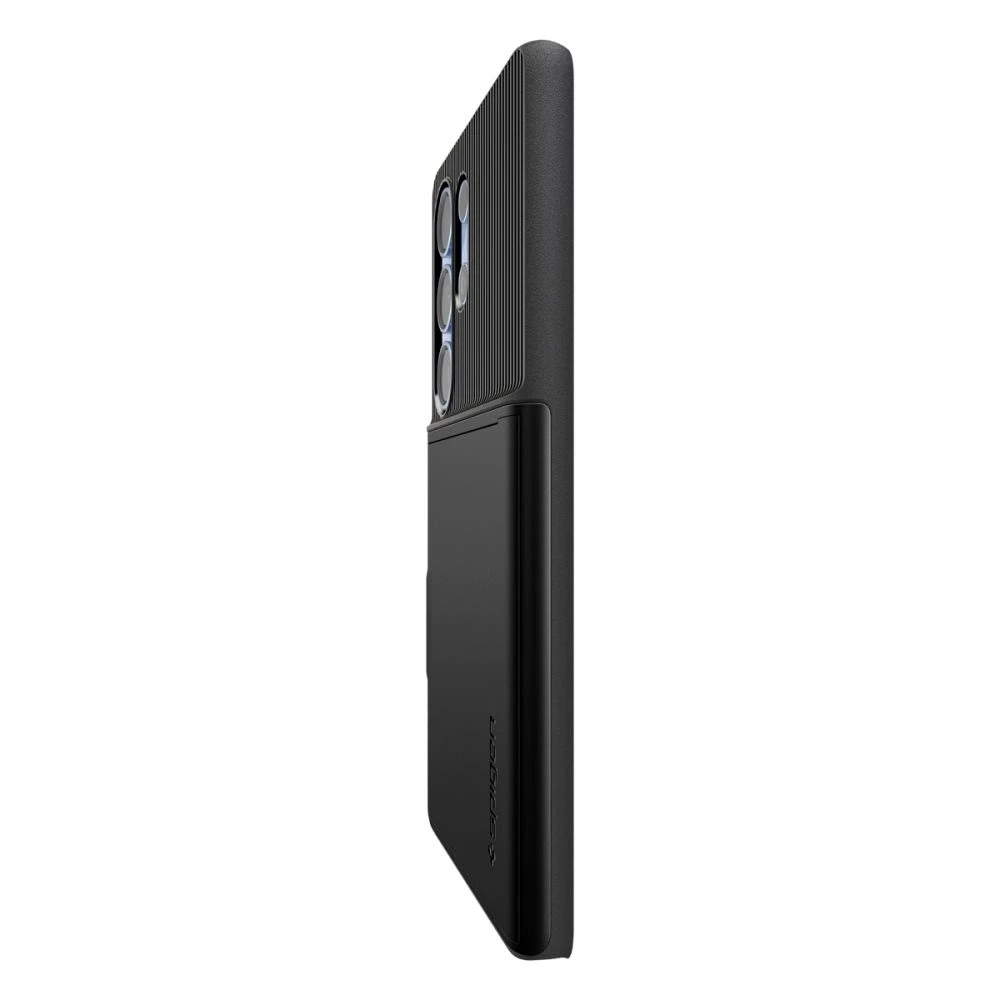 Spigen Slim Armor CS – dėklas skirtas Samsung Galaxy S25 Ultra juodos spalvos