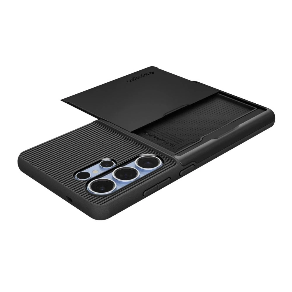 Spigen Slim Armor CS – dėklas skirtas Samsung Galaxy S25 Ultra juodos spalvos