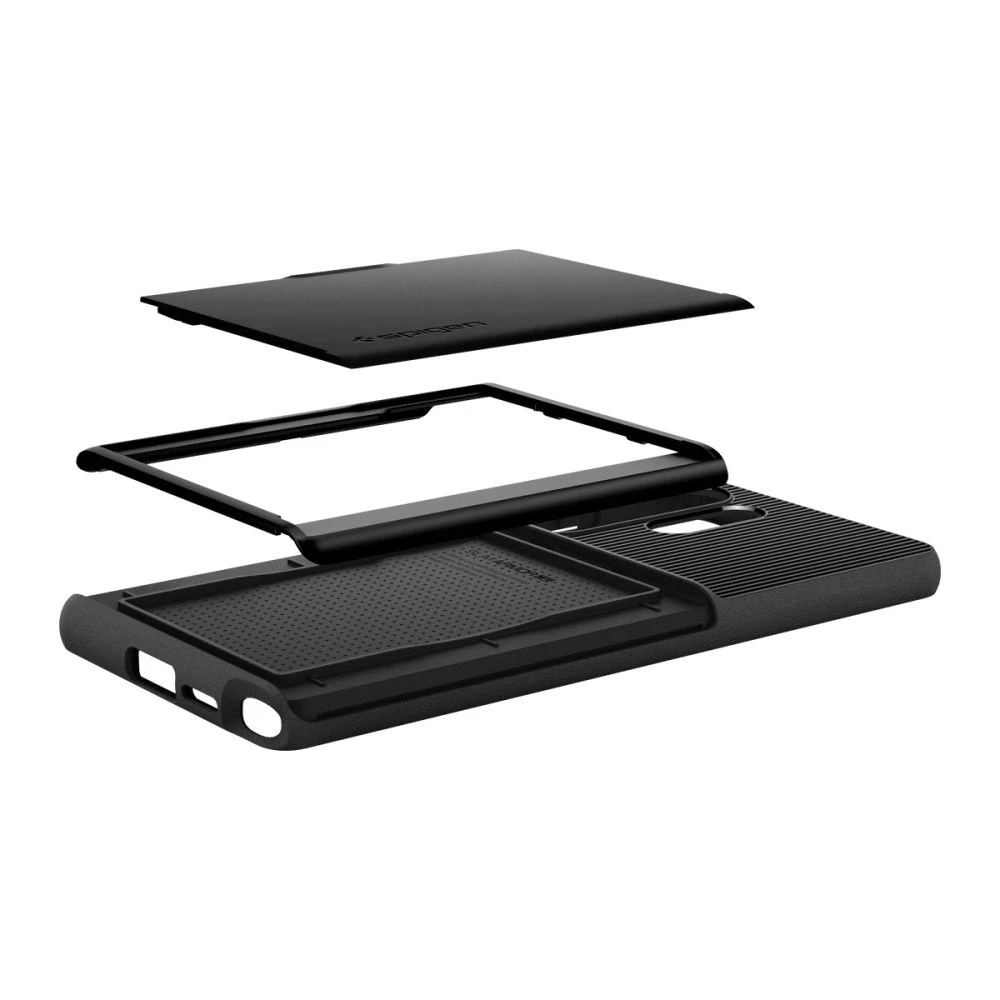 Spigen Slim Armor CS – dėklas skirtas Samsung Galaxy S25 Ultra juodos spalvos