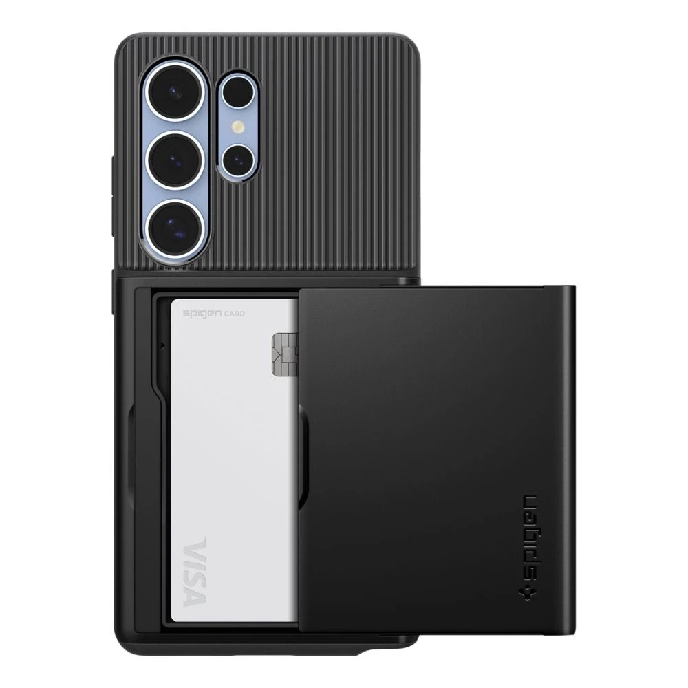 Spigen Slim Armor CS – dėklas skirtas Samsung Galaxy S25 Ultra juodos spalvos