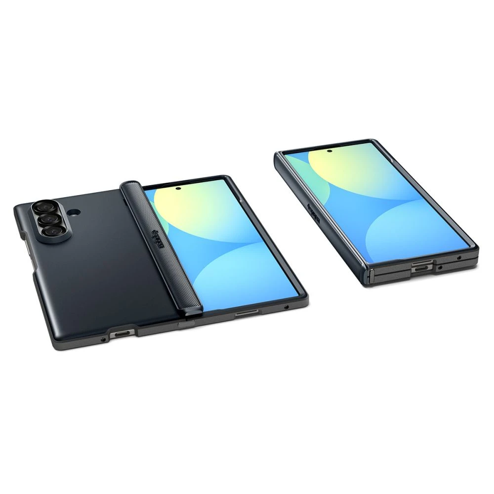 Dėklas „Spigen Slim Armor Pro MagSafe“, metalinis šiferio spalvos – „Samsung Galaxy Z Fold7“