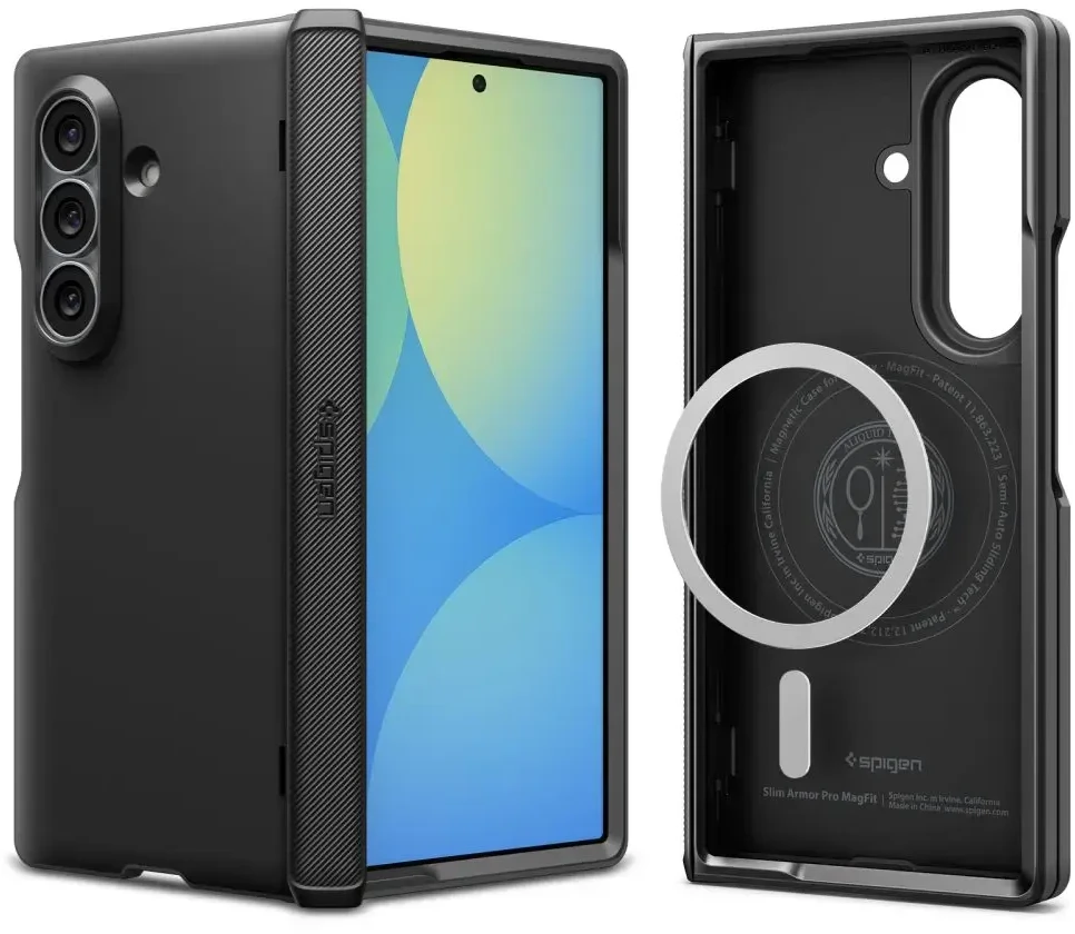 Dėklas Spigen Slim Armor Pro MagSafe skirtas Samsung Galaxy Z Fold8 Ultra juodos spalvos