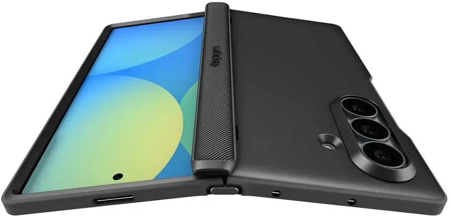 Dėklas Spigen Slim Armor Pro MagSafe skirtas Samsung Galaxy Z Fold8 Ultra juodos spalvos