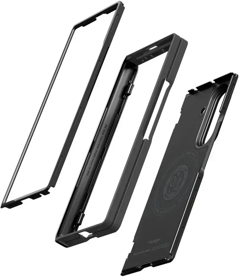 Dėklas Spigen Slim Armor Pro MagSafe skirtas Samsung Galaxy Z Fold8 Ultra juodos spalvos