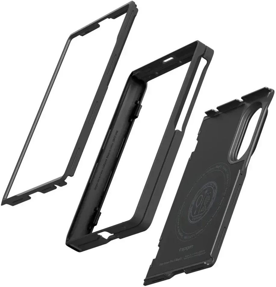 Dėklas SPIGEN SLIM ARMOR PRO S MAGSAFE GALAXY Z FOLD 8 Juodas