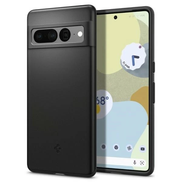 Dėklas „Spigen Thin Fit“, juodas – „Google Pixel 7 Pro“