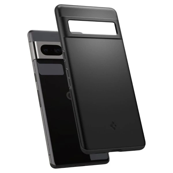 Dėklas „Spigen Thin Fit“, juodas – „Google Pixel 7 Pro“