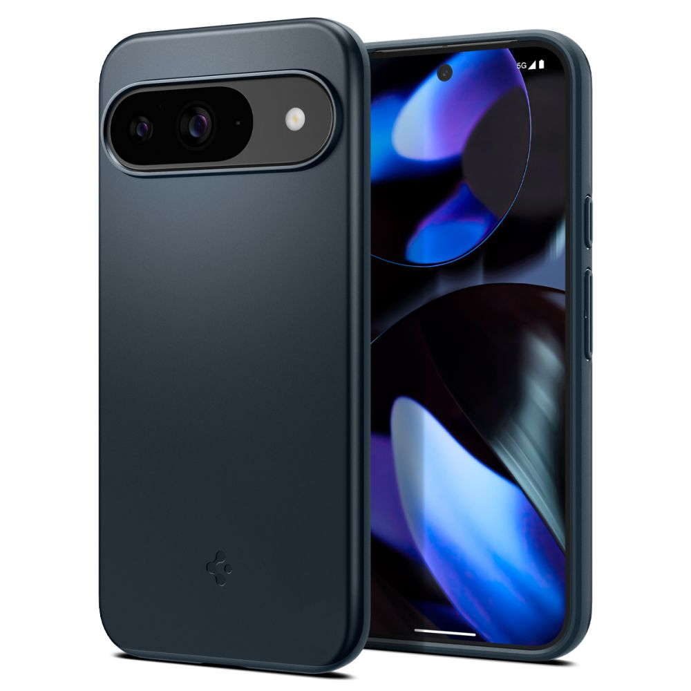 Google Pixel 9 / 9 Pro Spigen Thin Fit Metal Slate dėklas telefonui juodos spalvos, modelis - ACS07698, žema kaina | Varle.lt