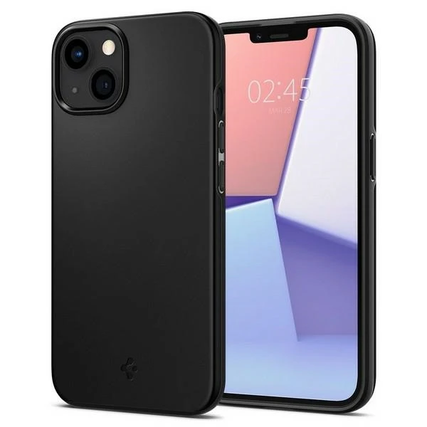 Dėklas Spigen Thin Fit – Apple iPhone 13 Case Juodas
