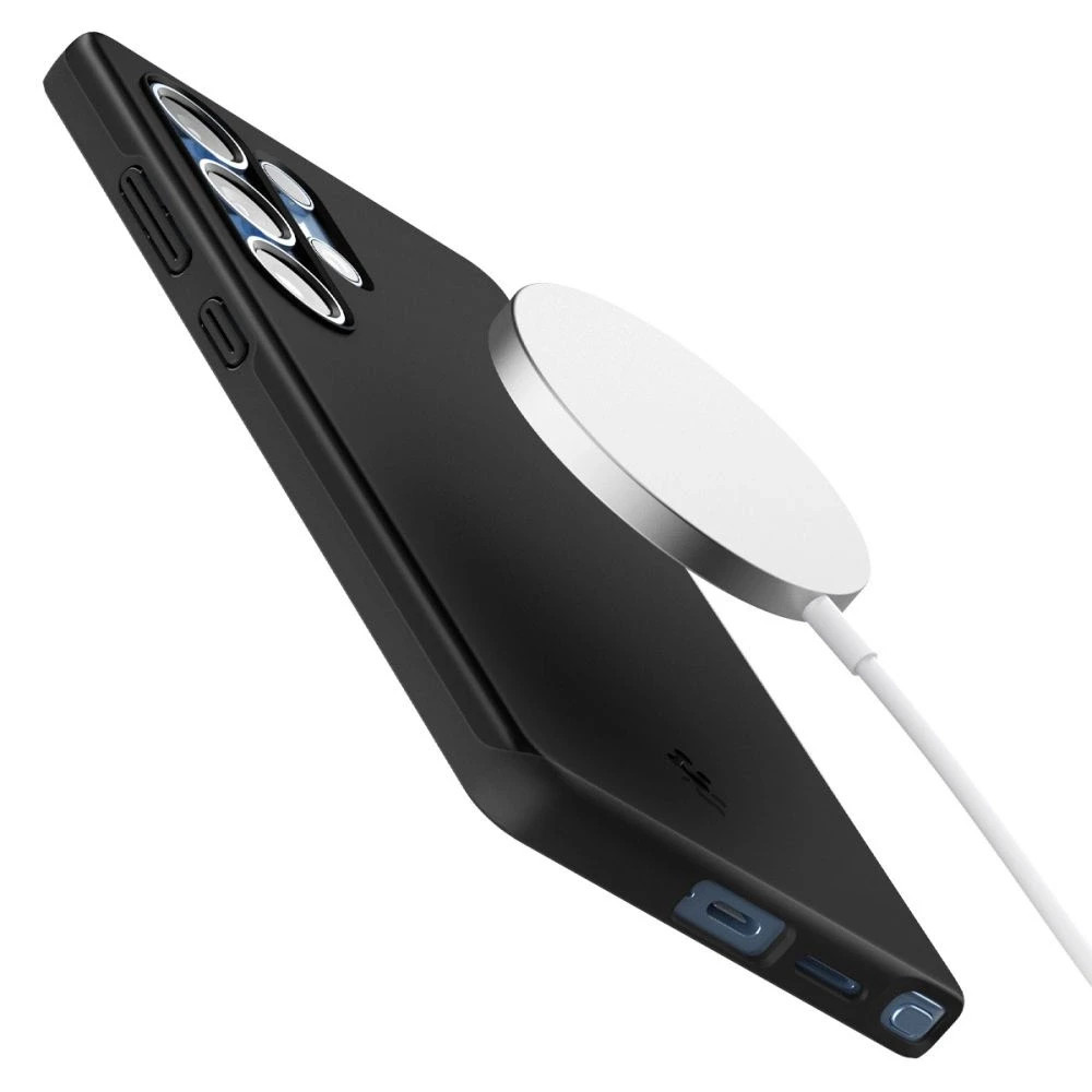 Dėklas Spigen Thin Fit Mag Magsafe Galaxy S25 Ultra juodas