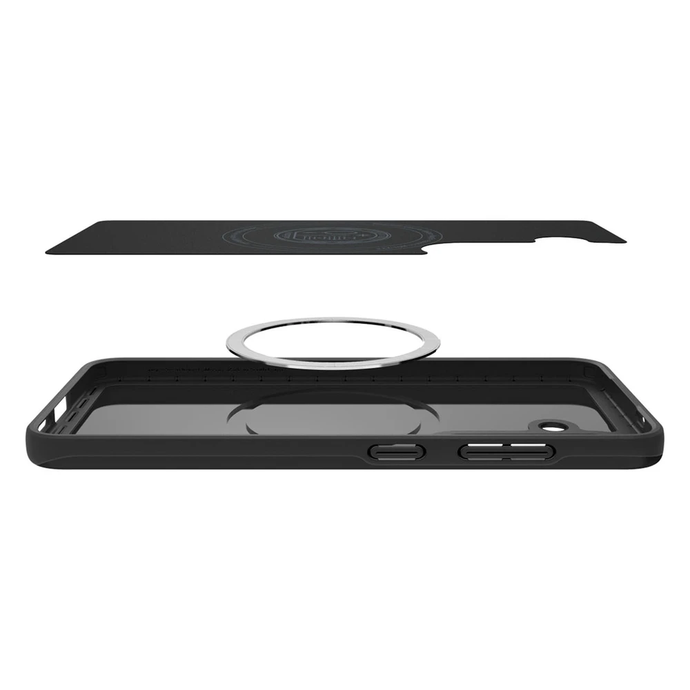 Spigen Thin Fit Mag MagSafe – dėklas skirtas Samsung Galaxy S25 Juodas