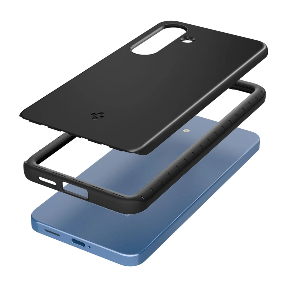 Spigen Thin Fit Mag MagSafe – dėklas skirtas Samsung Galaxy S25 Juodas