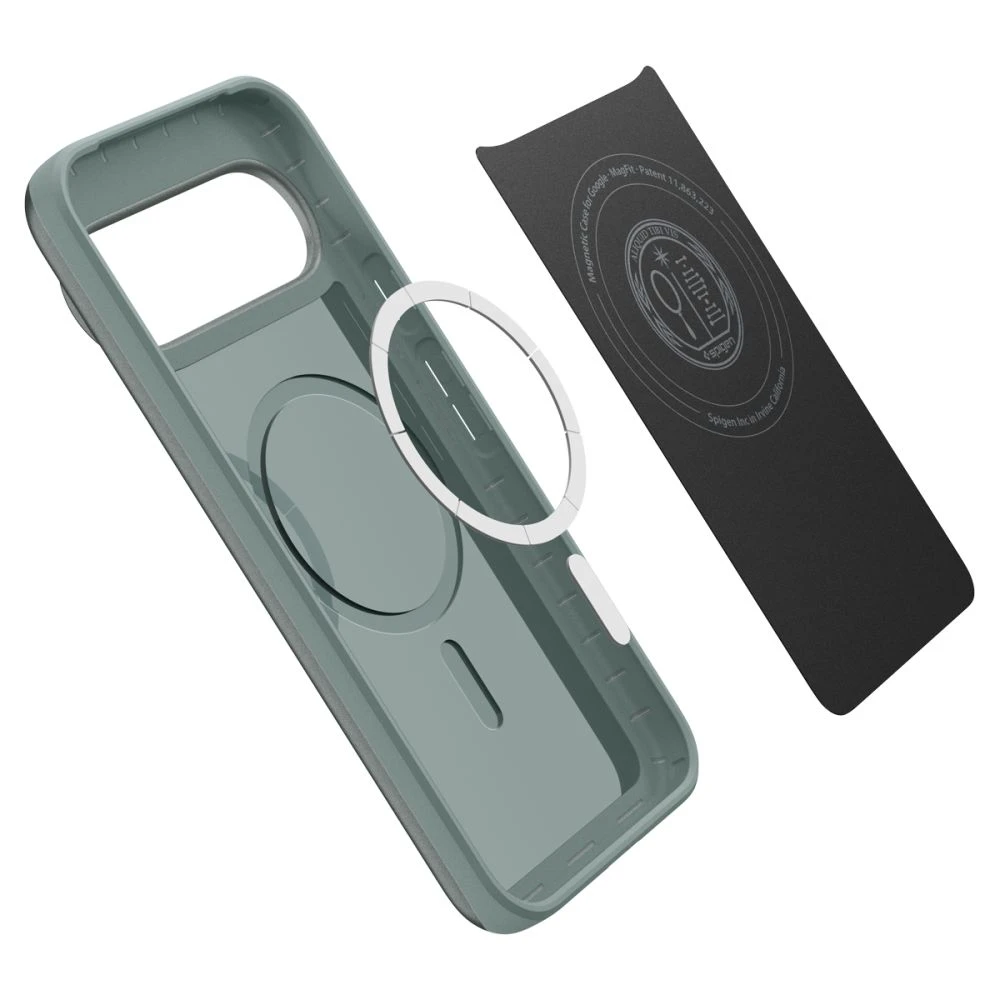 Spigen Thin Fit Mag MagSafe – dėklas skirtas Google Pixel 10 / 10 Pro Sage Žalias