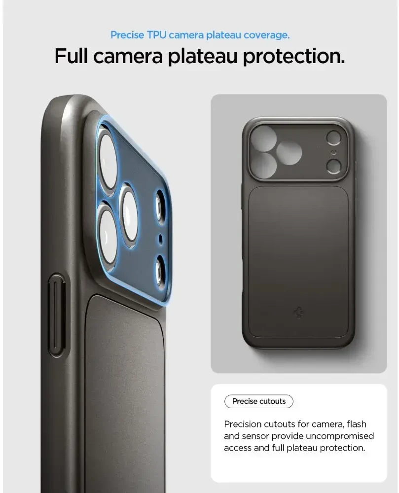 Dėklas Spigen Thin Fit MagSafe iPhone 17 Pro Max / 18 Pro Max GUNMETAL