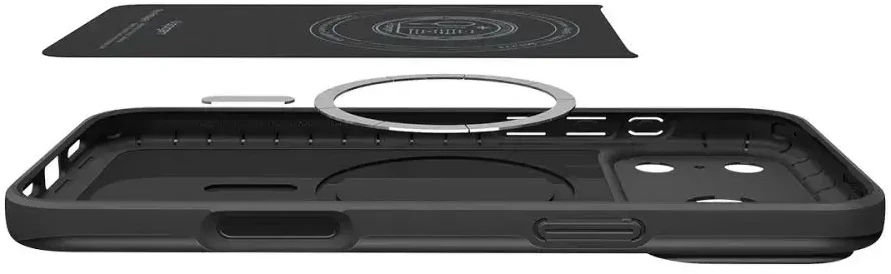 Dėklas Spigen Thin Fit MagSafe iPhone 17 Pro Max / 18 Pro Max juodos spalvos