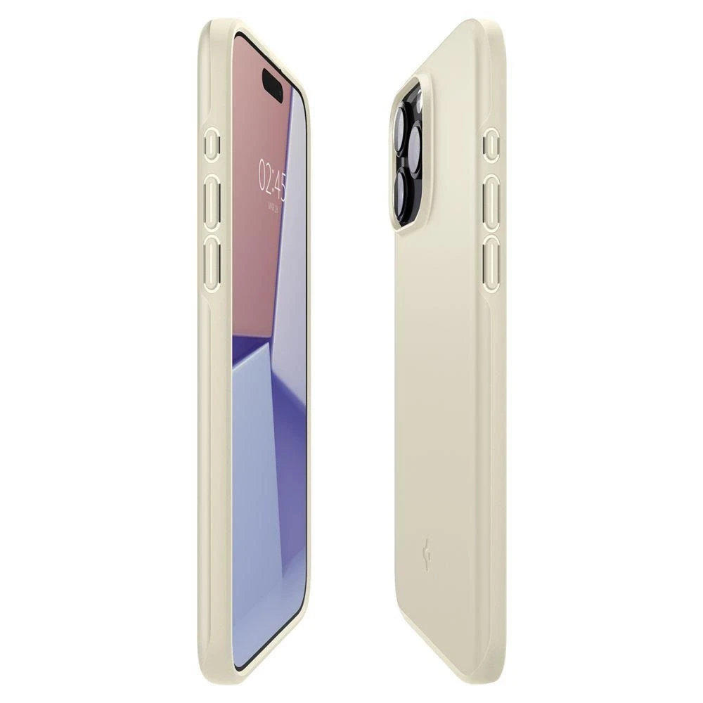 Spigen Thin Fit dėklas skirtas Apple iPhone 15 Pro,  spalva - Mute Beige