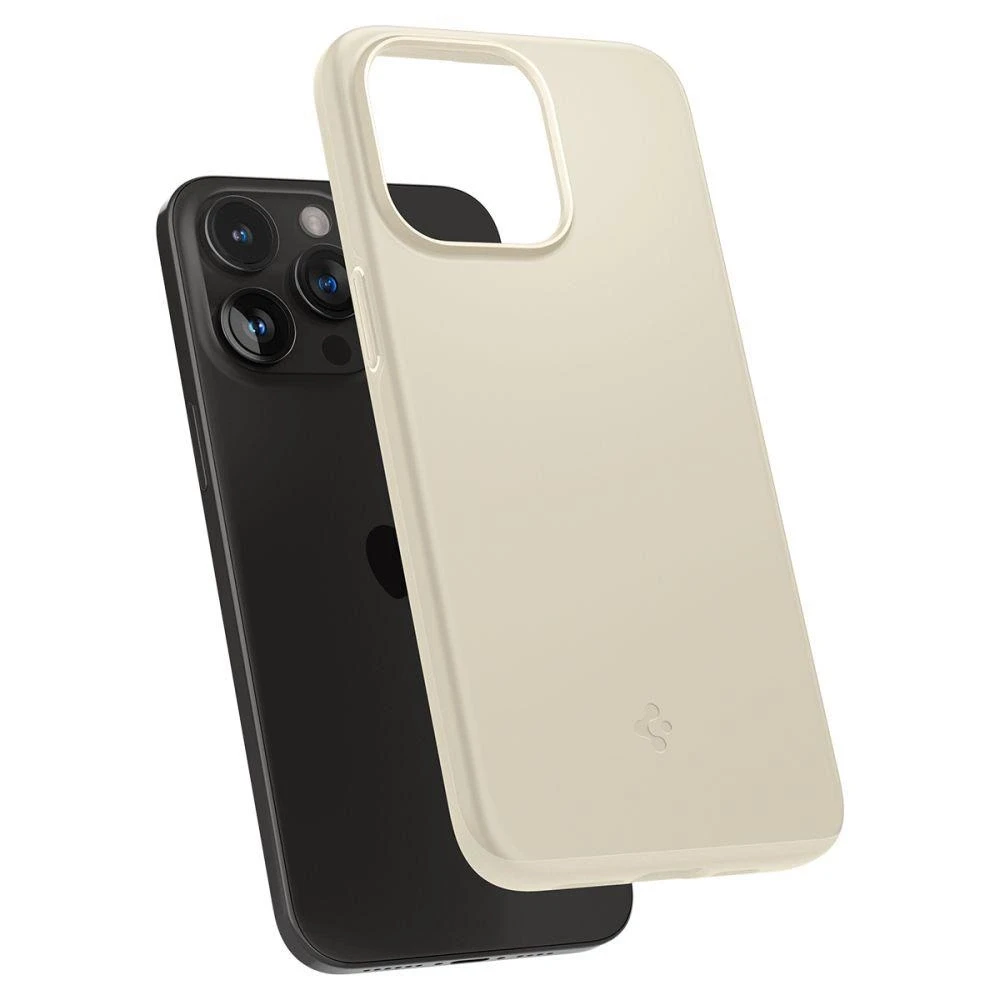 Spigen Thin Fit dėklas skirtas Apple iPhone 15 Pro,  spalva - Mute Beige