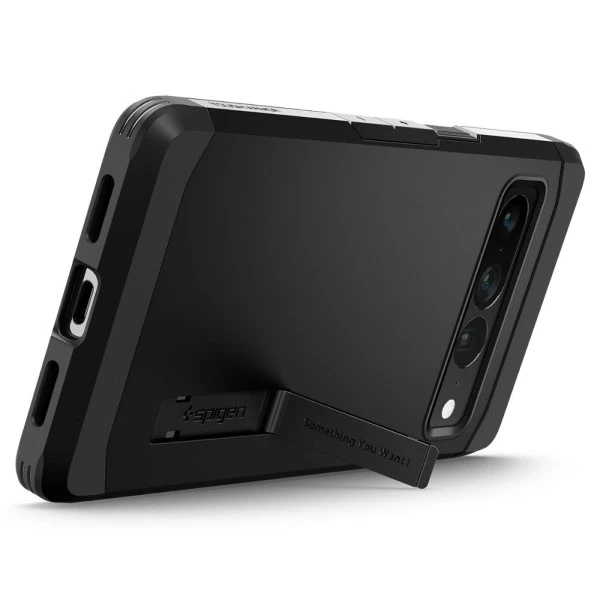 Dėklas Spigen Tough Armor, juodas - Google Pixel 7 Pro