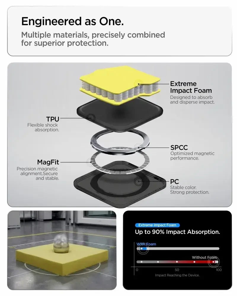 Dėklas Spigen Tough Armor MAG MagSafe Samsung Galaxy S26 FE GUNMETAL