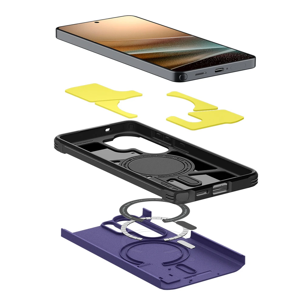 Spigen Tough Armor Mag MagSafe dėklas skirtas Samsung Galaxy S26 Ultra – violetinės spalvos