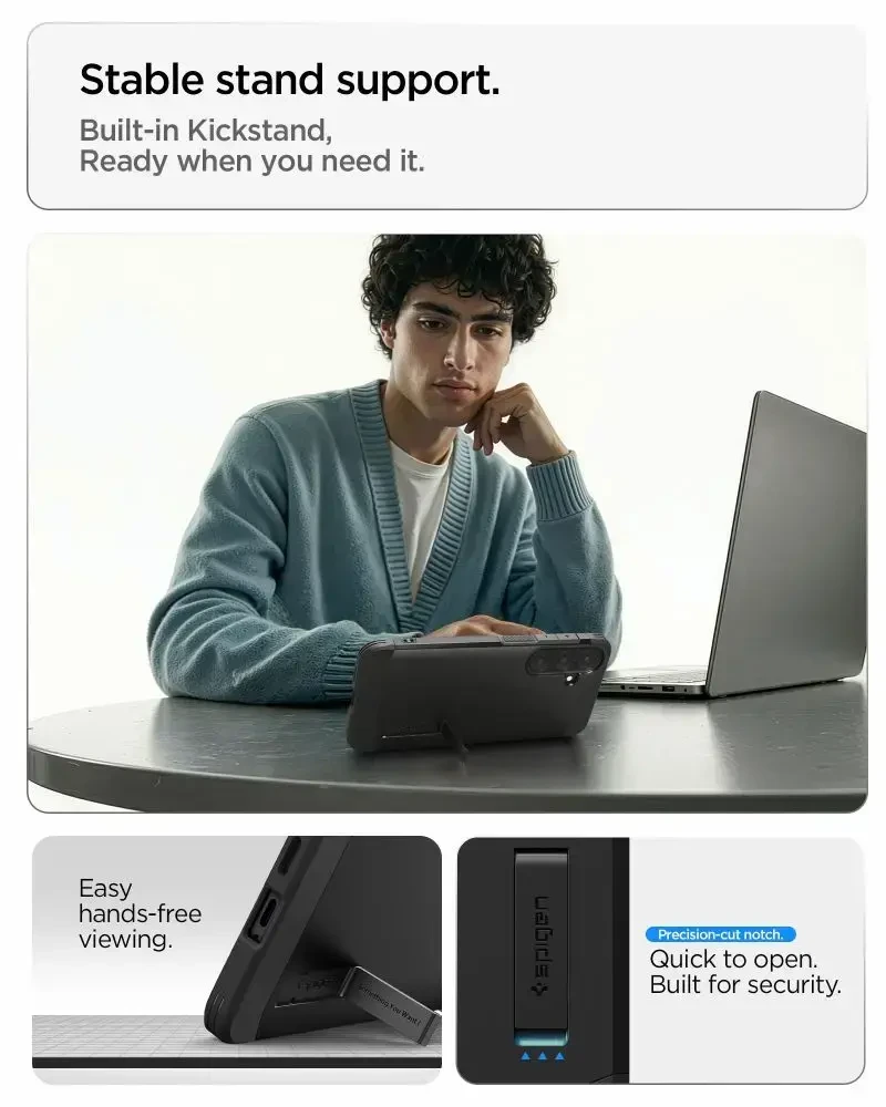 Dėklas Spigen Tough Armor MAG MagSafe Samsung Galaxy S26 FE GUNMETAL
