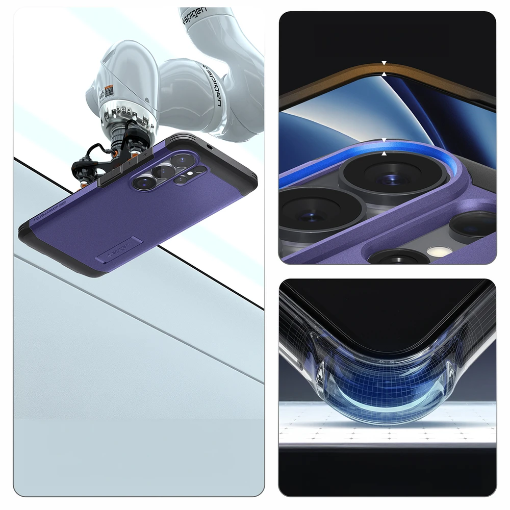 Spigen Tough Armor Mag MagSafe dėklas skirtas Samsung Galaxy S26 Ultra – violetinės spalvos