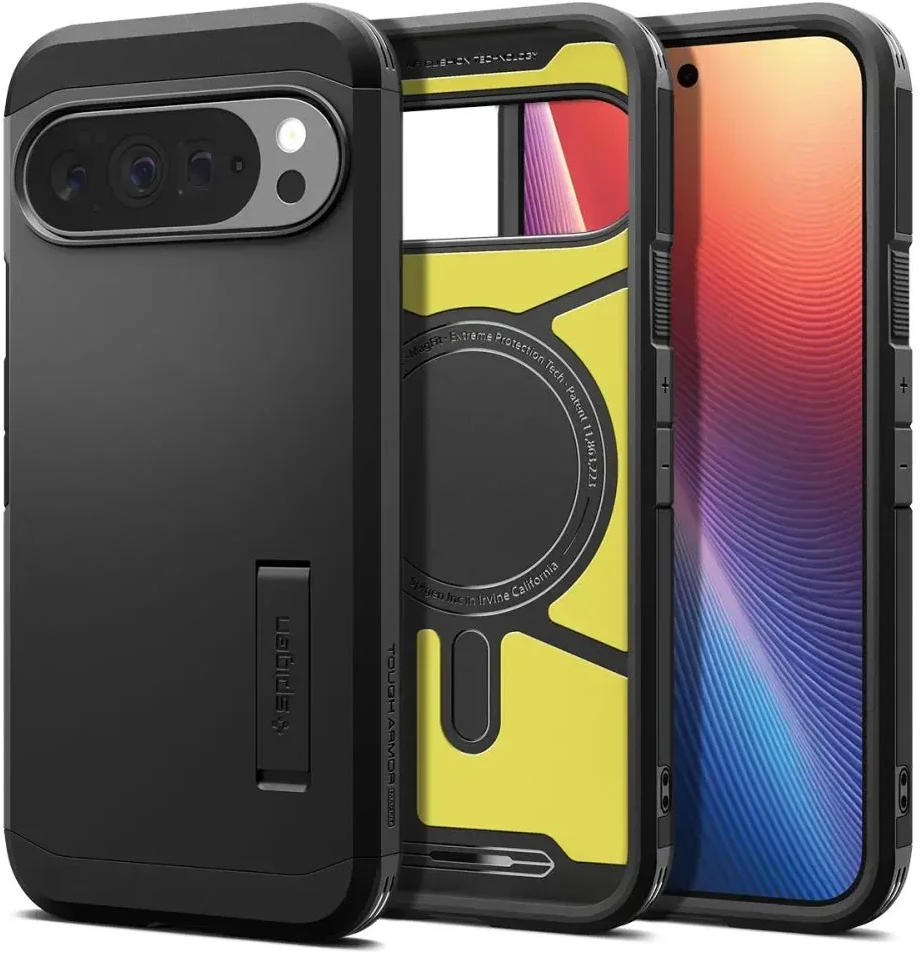Dėklas SPIGEN TOUGH ARMOR MAG MAGSAFE GOOGLE PIXEL 10 PRO XL Juodas