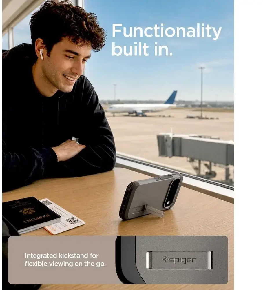 Dėklas SPIGEN TOUGH ARMOR MAG MAGSAFE GOOGLE PIXEL 11 PRO GUNMETAL