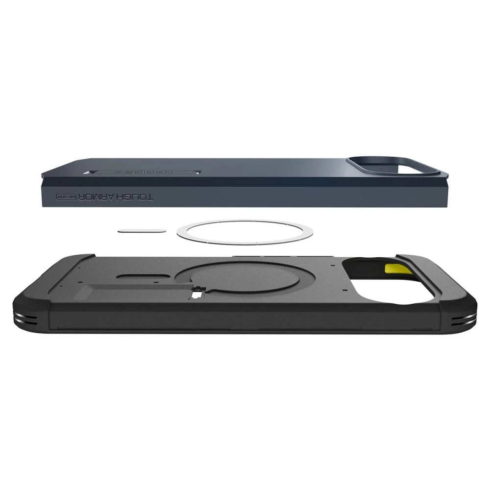 Dėklas Spigen „Tough Armor MagSafe“, metalinis skalūno spalvos – „Google Pixel 10 Pro“ / „Pixel 10“