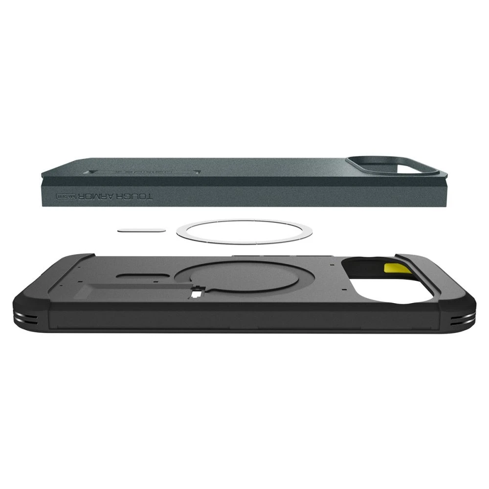 Spigen Tough Armor Mag MagSafe dėklas skirtas Google Pixel 10 / 10 Pro – žalios spalvos