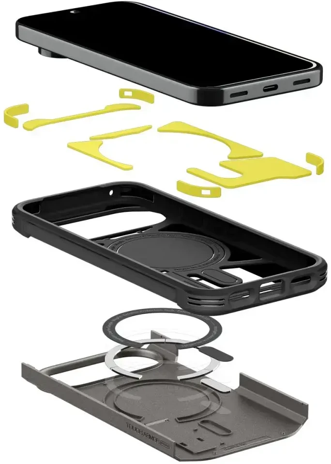 SPIGEN TOUGH ARMOR MAG MAGSAFE DĖKLAS GOOGLE PIXEL 11 PRO XL GUNMETAL