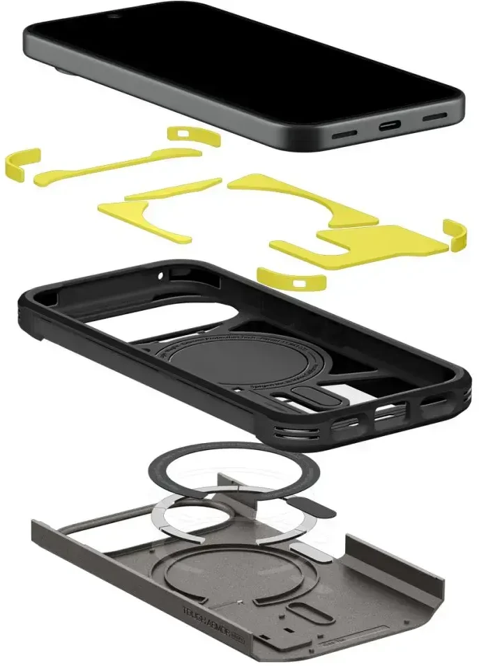 Dėklas SPIGEN TOUGH ARMOR MAG MAGSAFE GOOGLE PIXEL 11 GUNMETAL