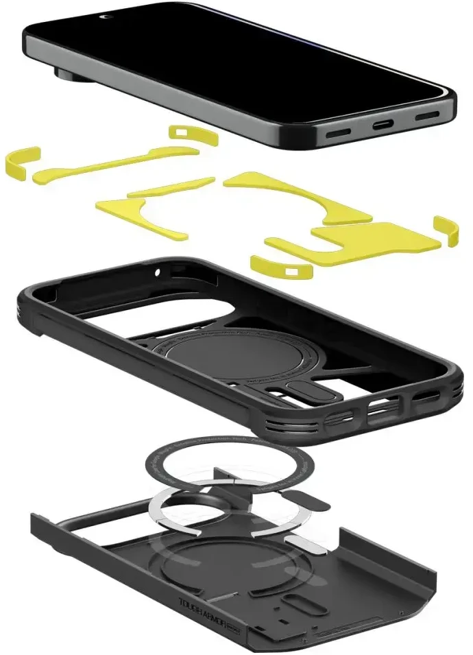 Dėklas SPIGEN TOUGH ARMOR MAG MAGSAFE GOOGLE PIXEL 11 PRO XL Juodas