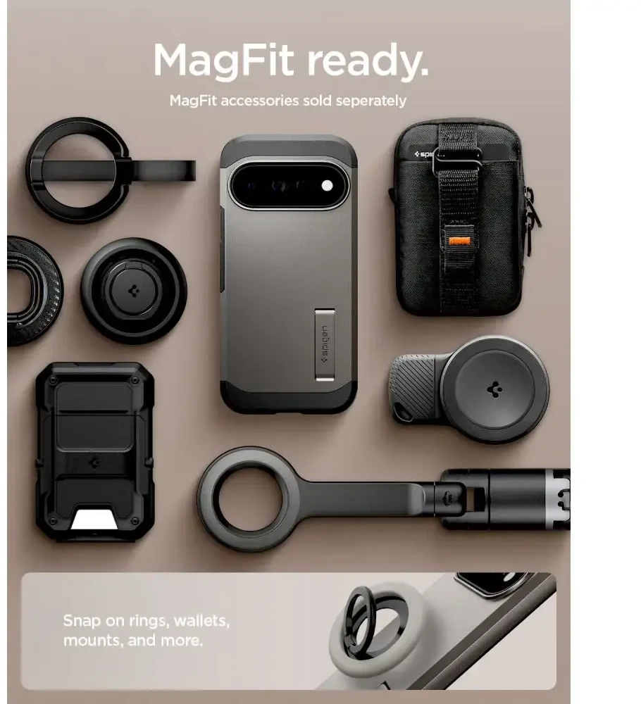 SPIGEN TOUGH ARMOR MAG MAGSAFE DĖKLAS GOOGLE PIXEL 11 PRO XL GUNMETAL