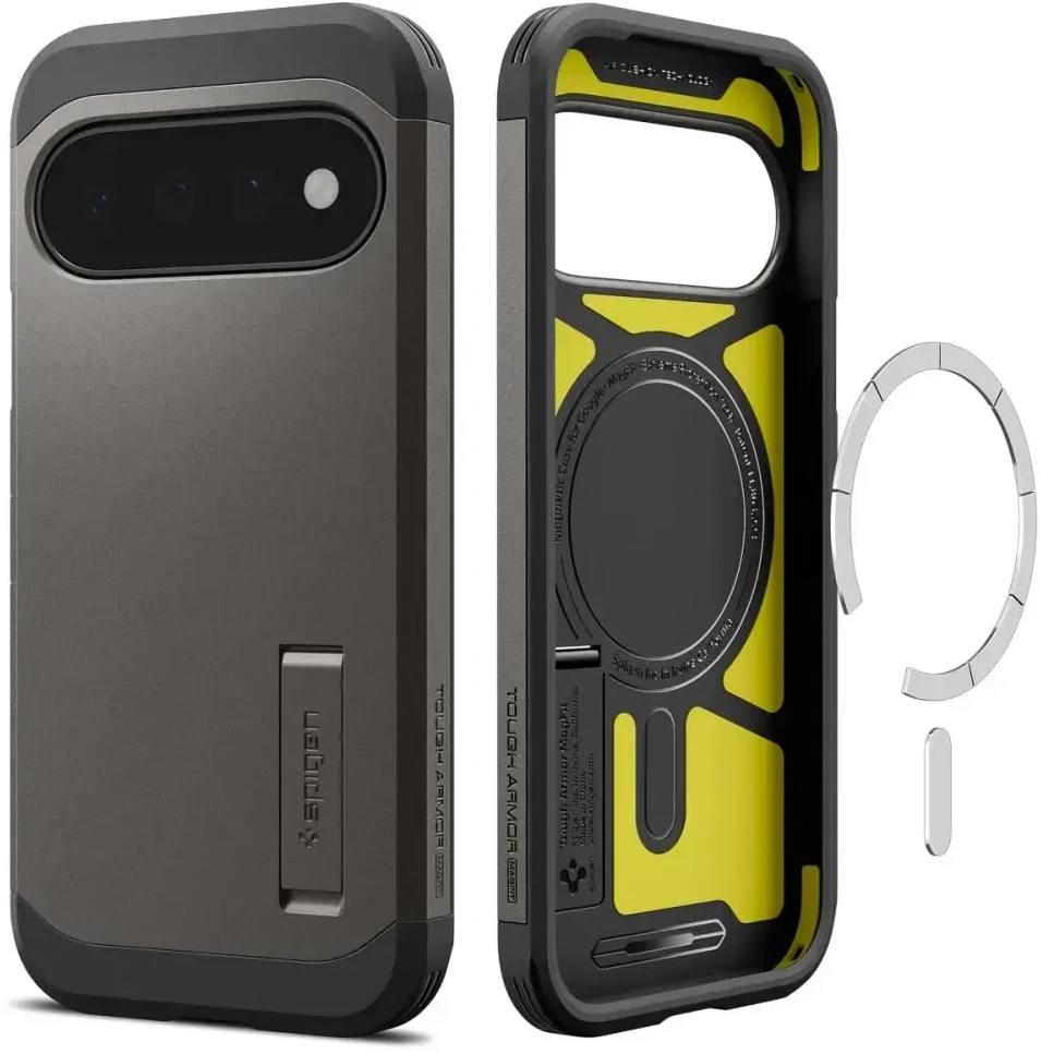 Dėklas SPIGEN TOUGH ARMOR MAG MAGSAFE GOOGLE PIXEL 11 GUNMETAL