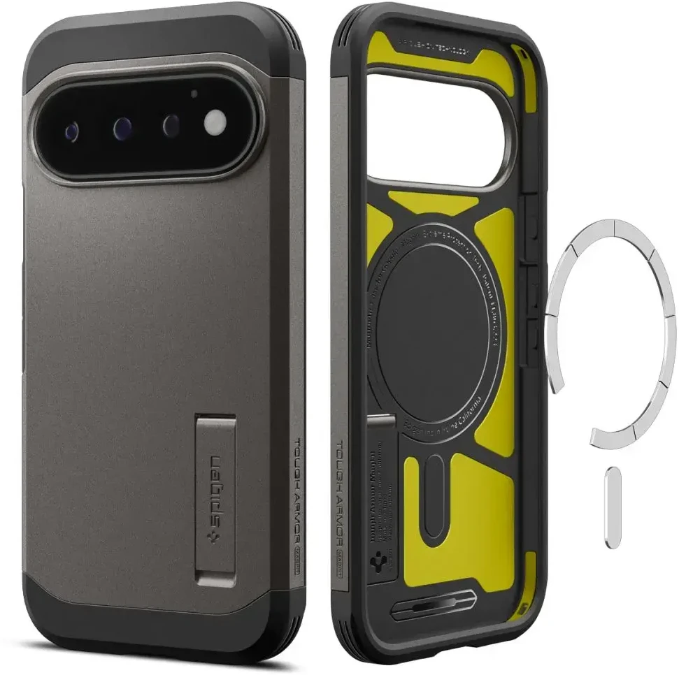Dėklas SPIGEN TOUGH ARMOR MAG MAGSAFE GOOGLE PIXEL 11 PRO GUNMETAL