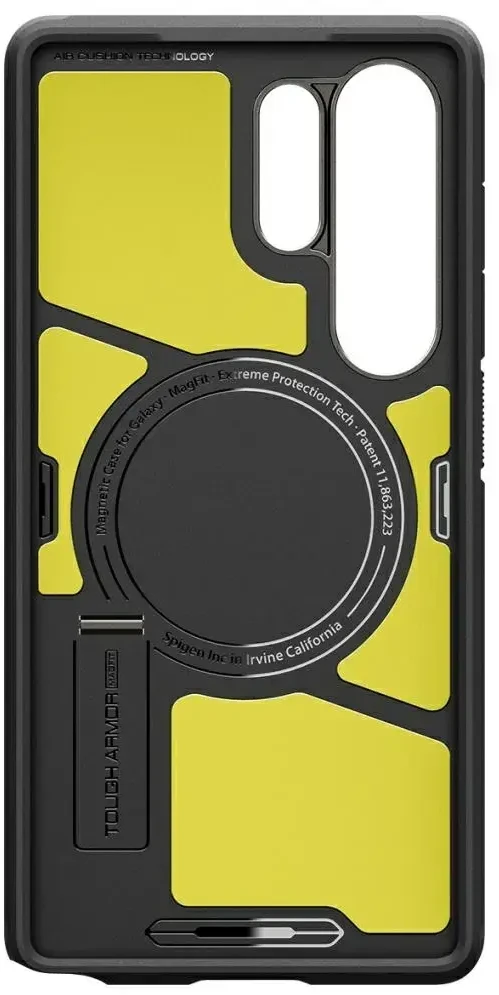 Dėklas Spigen Tough Armor MagSafe skirtas Samsung Galaxy S25 Ultra pilkas