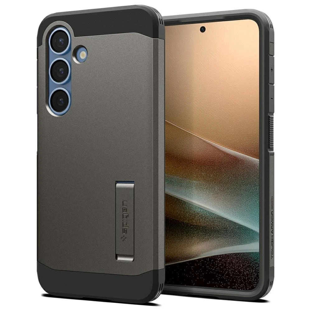 Spigen Tough Armor MagSafe – dėklas skirtas Samsung Galaxy S25 Gunmetal