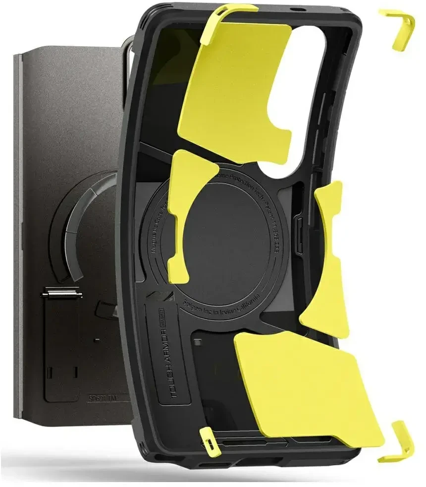 Dėklas Spigen Tough Armor MagSafe skirtas Samsung Galaxy S25 Ultra pilkas