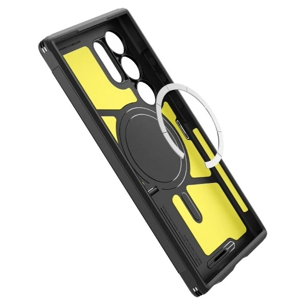Dėklas Spigen Tough Armor MagSafe, juodos spalvos – Samsung Galaxy S24 Ultra