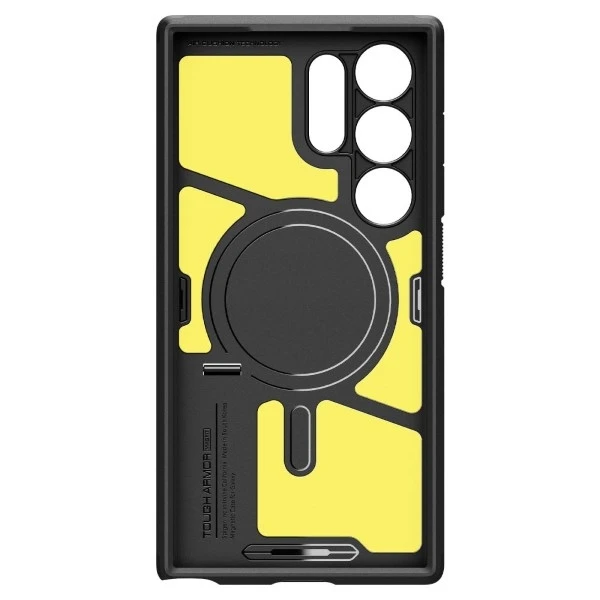 Dėklas Spigen Tough Armor MagSafe, juodos spalvos – Samsung Galaxy S24 Ultra