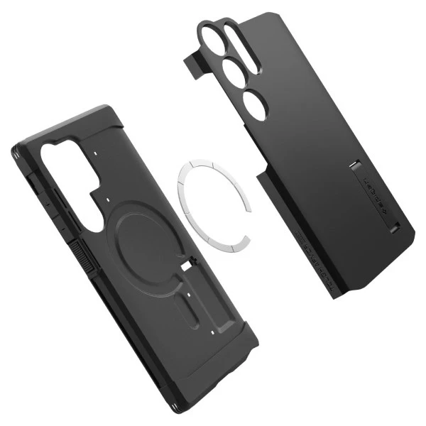 Dėklas Spigen Tough Armor MagSafe, juodos spalvos – Samsung Galaxy S24 Ultra