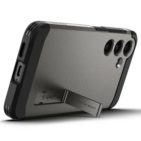 Spigen Tough Armor dėklas, skirtas Samsung Galaxy S24 gunmetal
