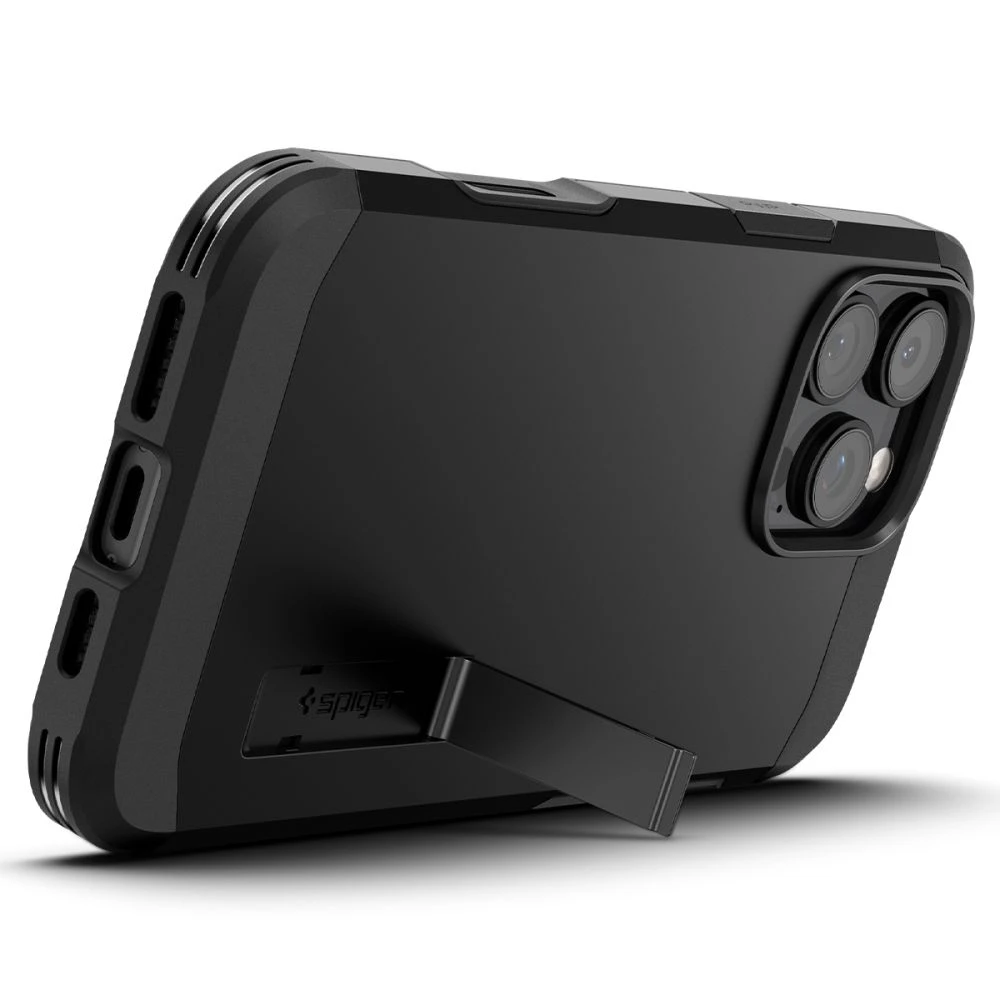 Apple iPhone 16 Pro Spigen Tough Armor „T” Mag MagSafe dėklas telefonui juodos spalvos