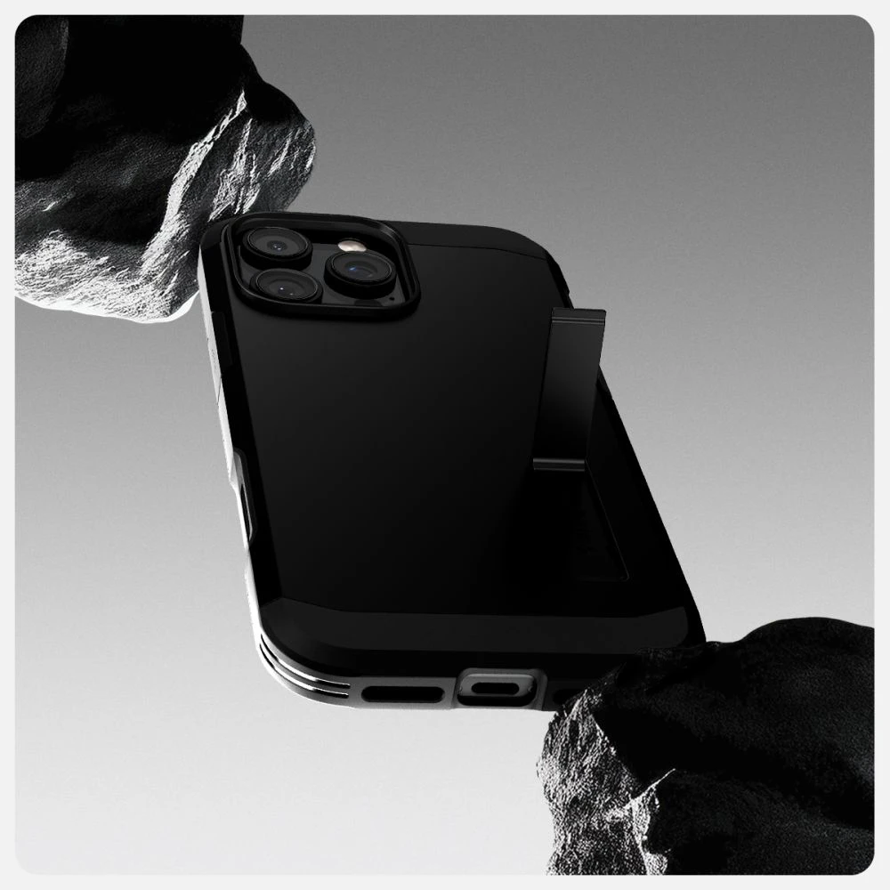 Apple iPhone 16 Pro Spigen Tough Armor „T” Mag MagSafe dėklas telefonui juodos spalvos