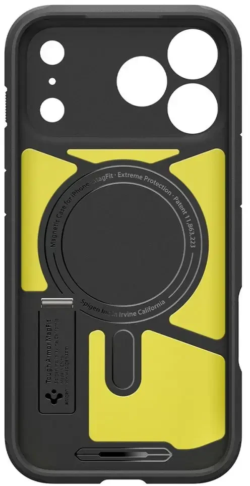 Dėklas SPIGEN case TOUGH ARMOR T compatible with MagSafe for IPHONE 18 Pro Max / 17 Pro Max gunmetal