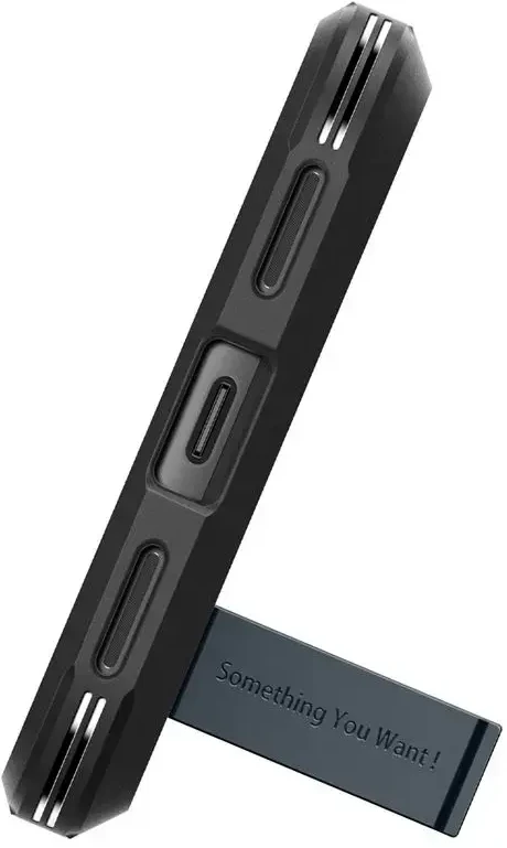 Dėklas Spigen Tvirtas šarvas, metalinis skalūno spalvos – „Google Pixel 8a“