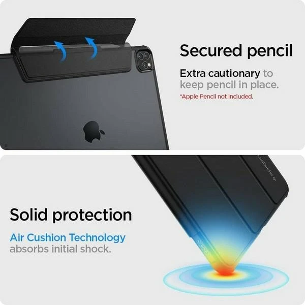 Spigen Ultra Hybrid Pro, juodas - iPad Pro 12.9" (2022/2021)