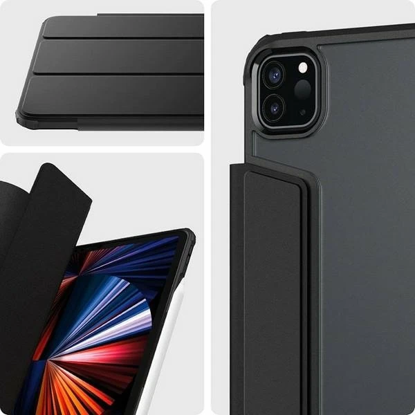 Spigen Ultra Hybrid Pro, juodas - iPad Pro 12.9" (2022/2021)