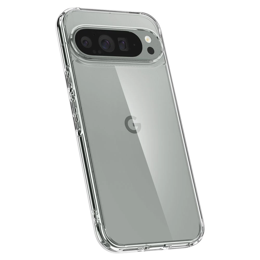 Spigen Ultra Hybrid – dėklas skirtas Google Pixel 9 Pro XL Crystal Clear